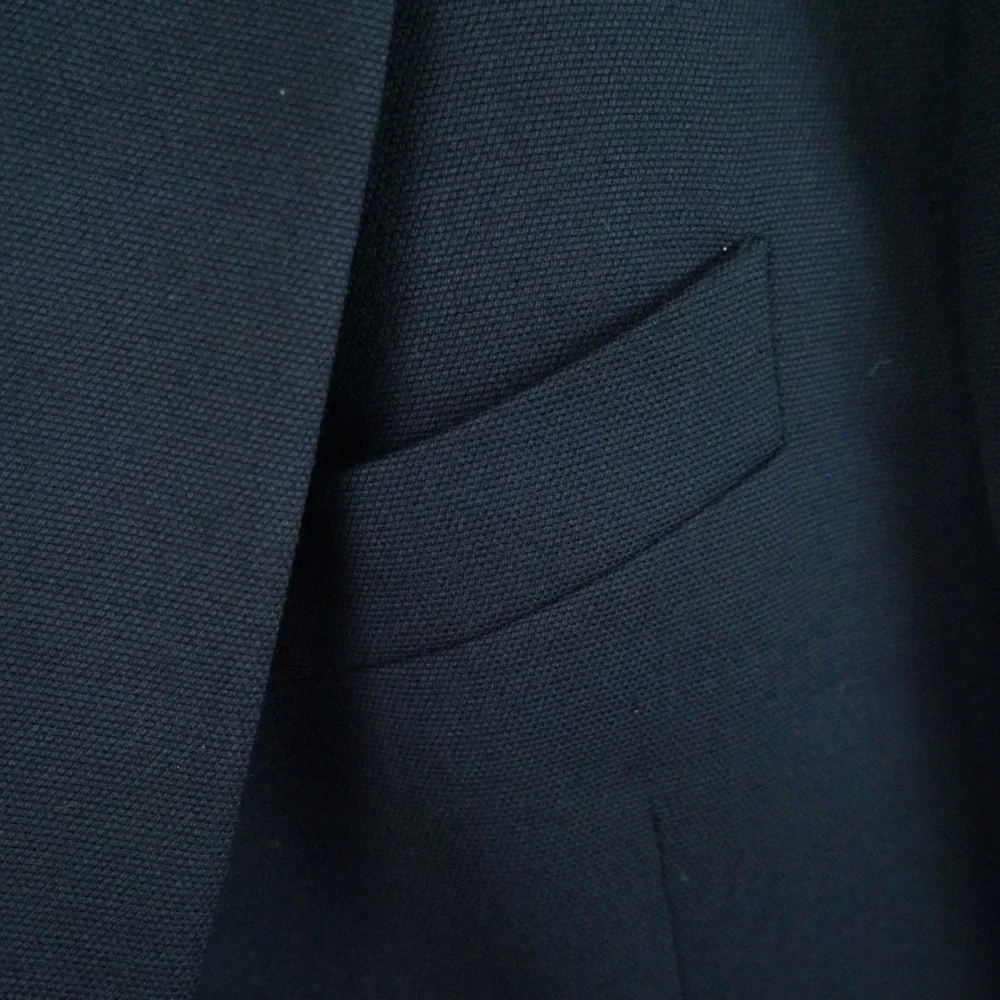 Valentino Uomo Vintage Mens Navy Blue Blazer Jacket Gold Buttons Italy‎ Size 44R